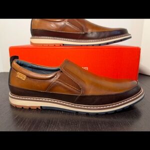 Pikolinos Berna Leather Casual Loafers Shoes Cuero Brown Mens EU 42/US 8.5